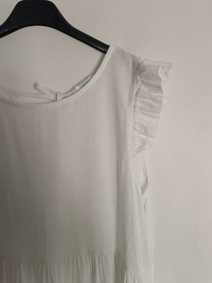 MONISQUI. Vestido corto blanco TU(xs)