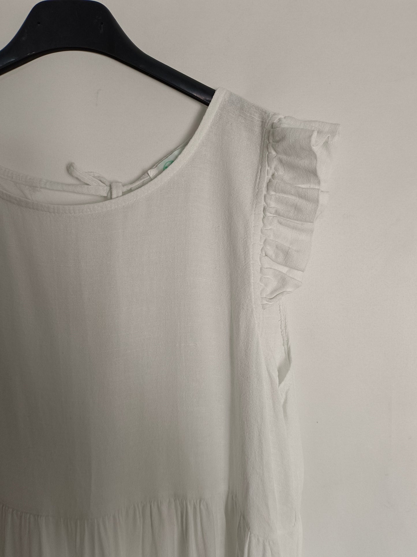 MONISQUI. Vestido corto blanco TU(xs)