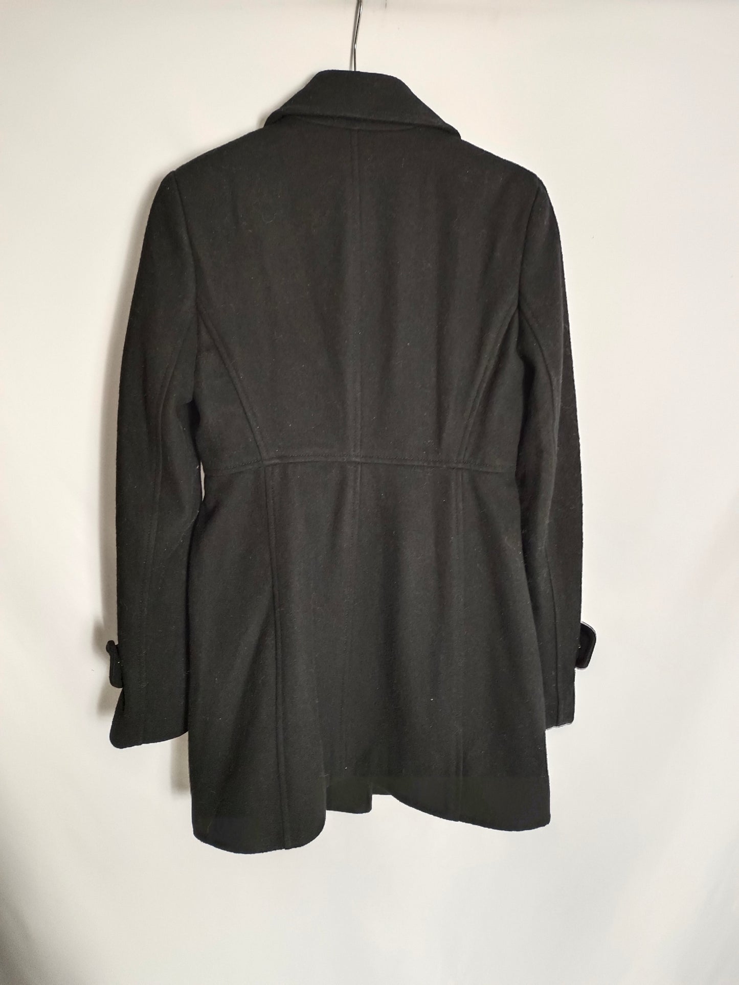 ZARA. Black cloth coat T.xs