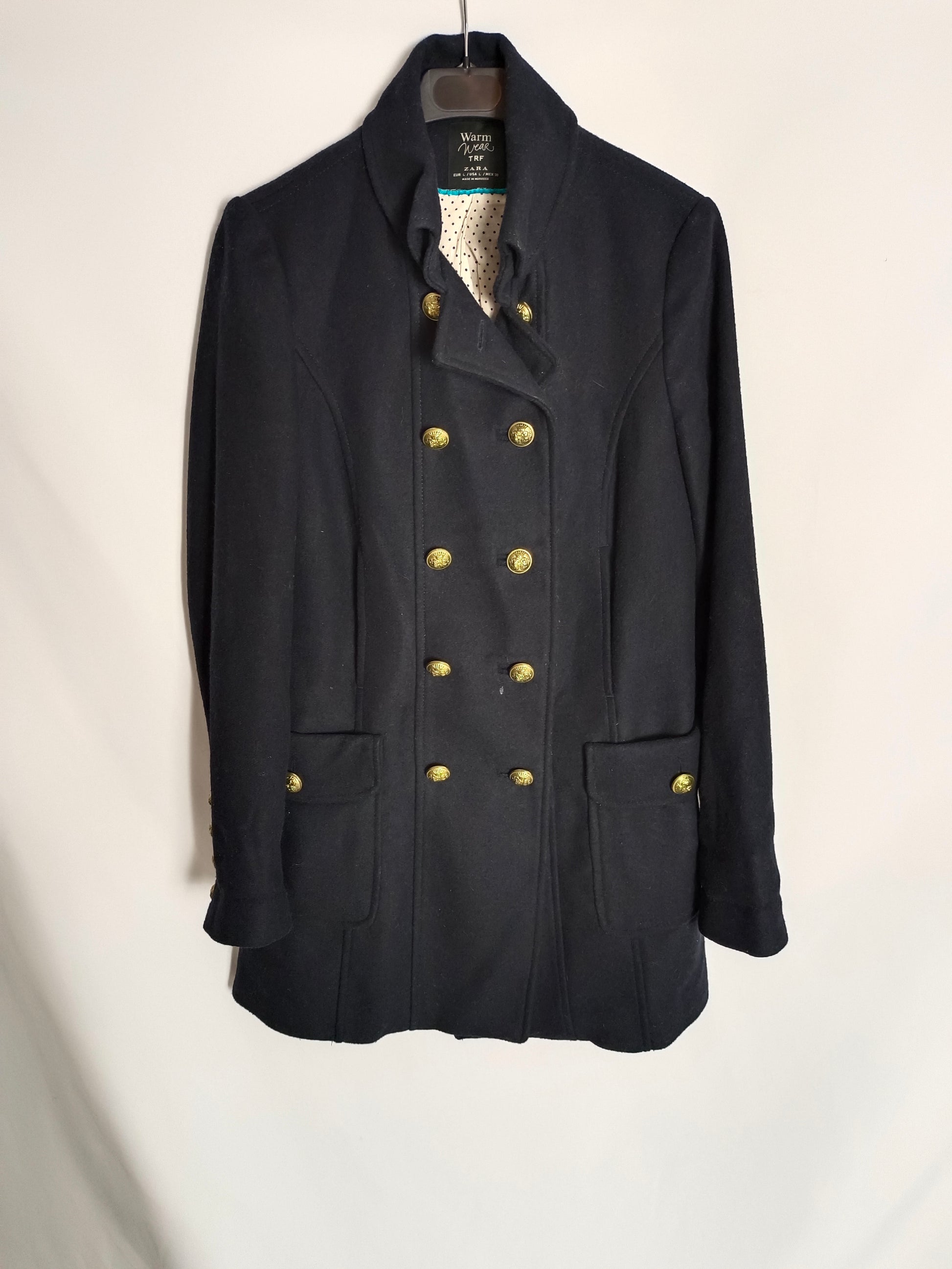 Abrigo azul de paño – Hibuy market