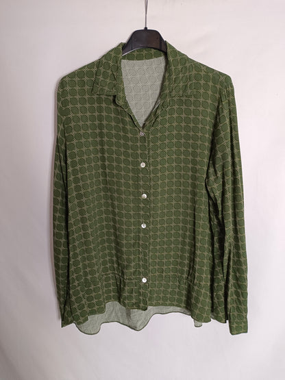 OTRAS. Blusa verde retro T.u(s) TARA