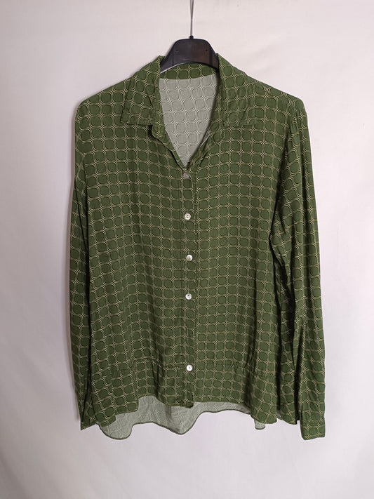 OTRAS. Blusa verde retro T.u(s) TARA