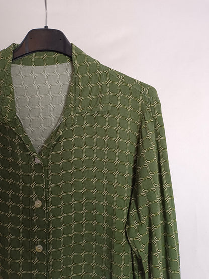 OTRAS. Blusa verde retro T.u(s) TARA