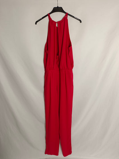 ZARA. Flowing red jumpsuit Tm