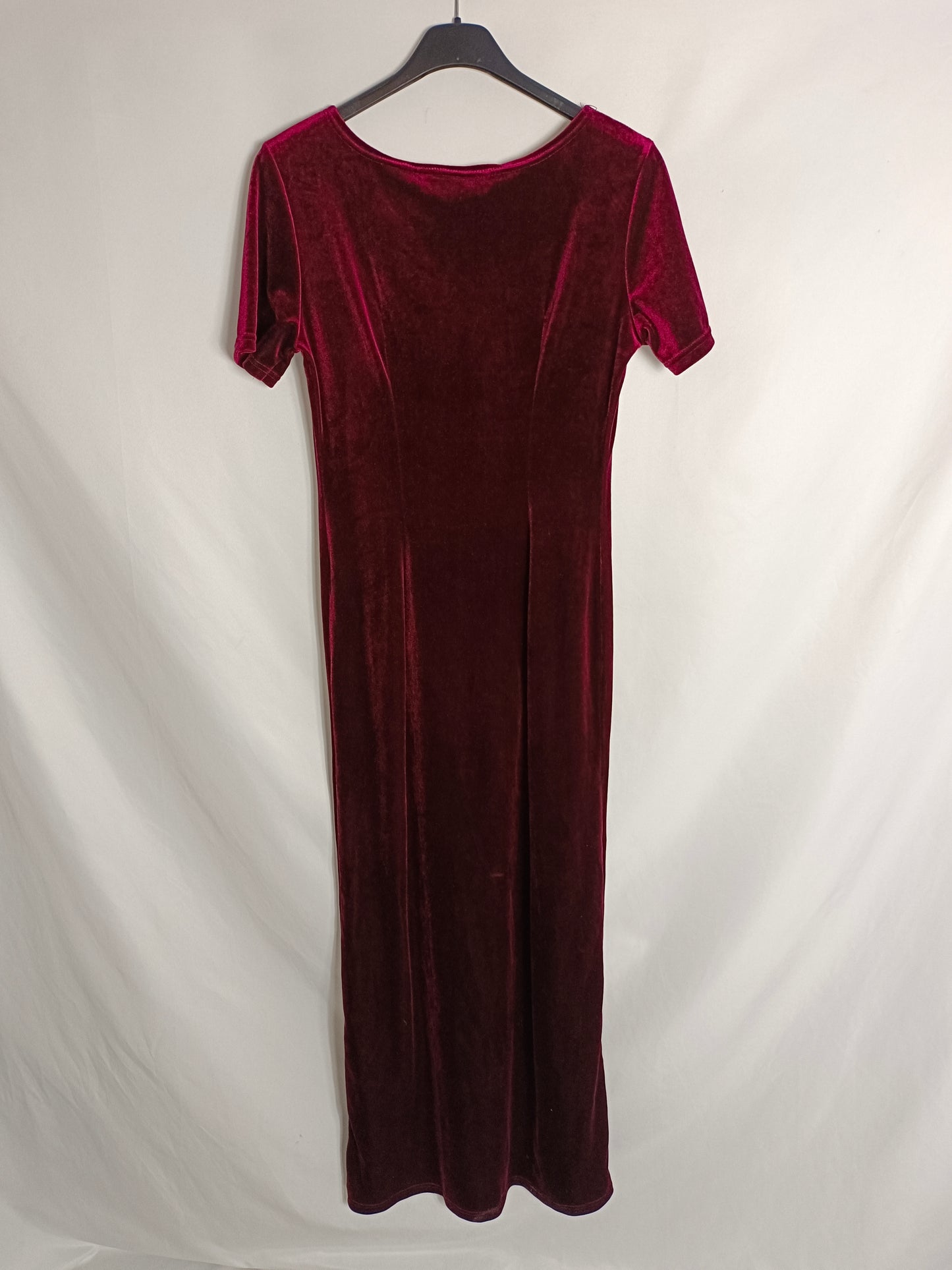 PRIMA COLLECTION. Burgundy velvet dress TM