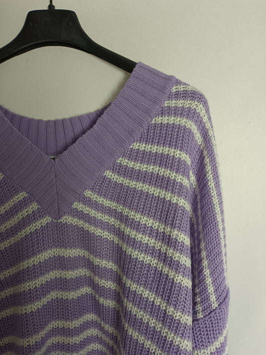 NOON. jersey oversized rayas T.s