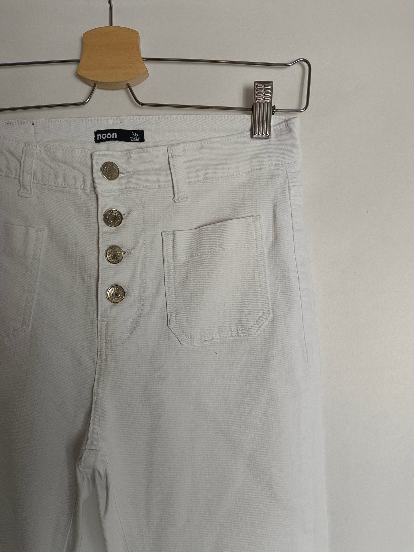 NOON. Buttoned denim trousers size 36