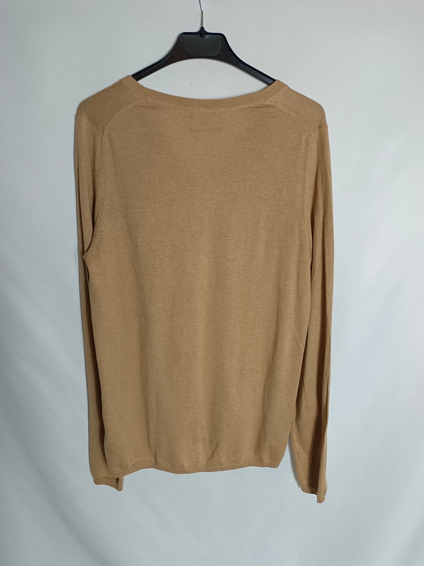 MASSIMO DUTTI. Rebeca abotonada beige T.m
