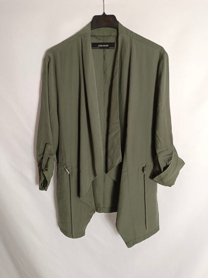 ZARA. Thin green Ts jacket