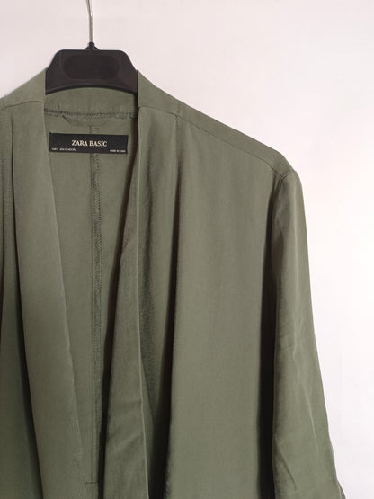 ZARA. Thin green Ts jacket