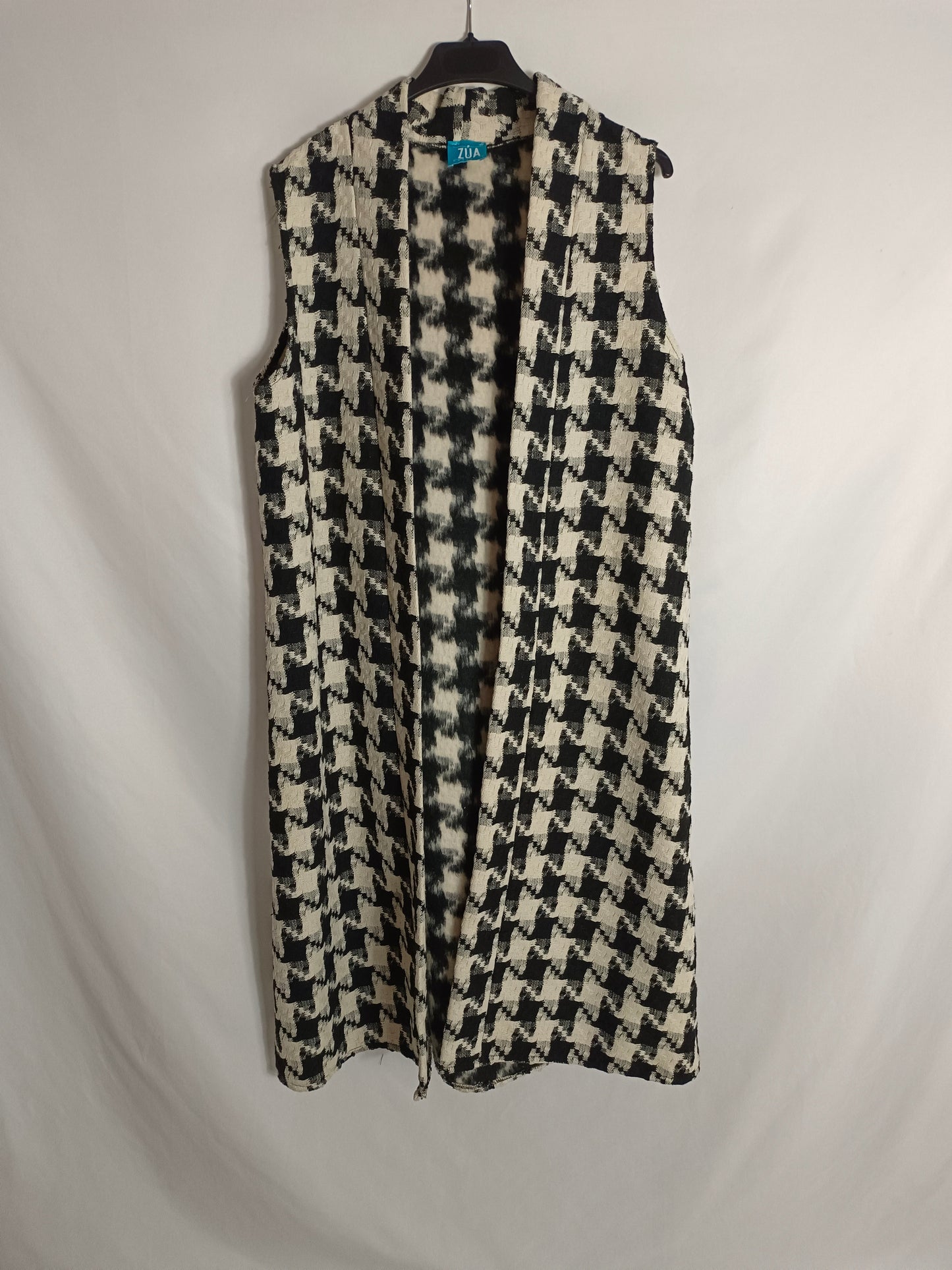 ZUA. chaleco negro pata de gallo TU(s/m)