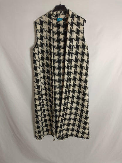 ZUA. chaleco negro pata de gallo TU(s/m)