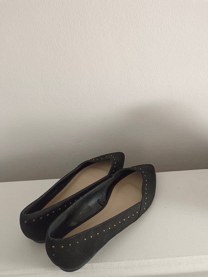 PARFOIS. Bailarina negra tachuelas T.38