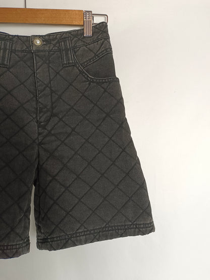 BERSHKA. Quilted black shorts size 36