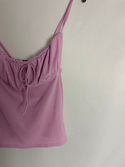 PRETTYLITTLETHING. Pink stretch top, size 38