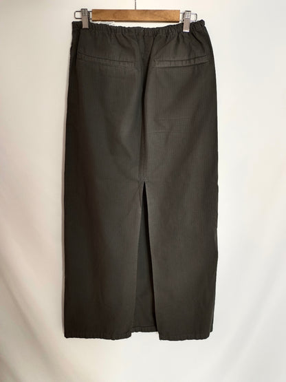 ZARA. Falda larga gris T.s