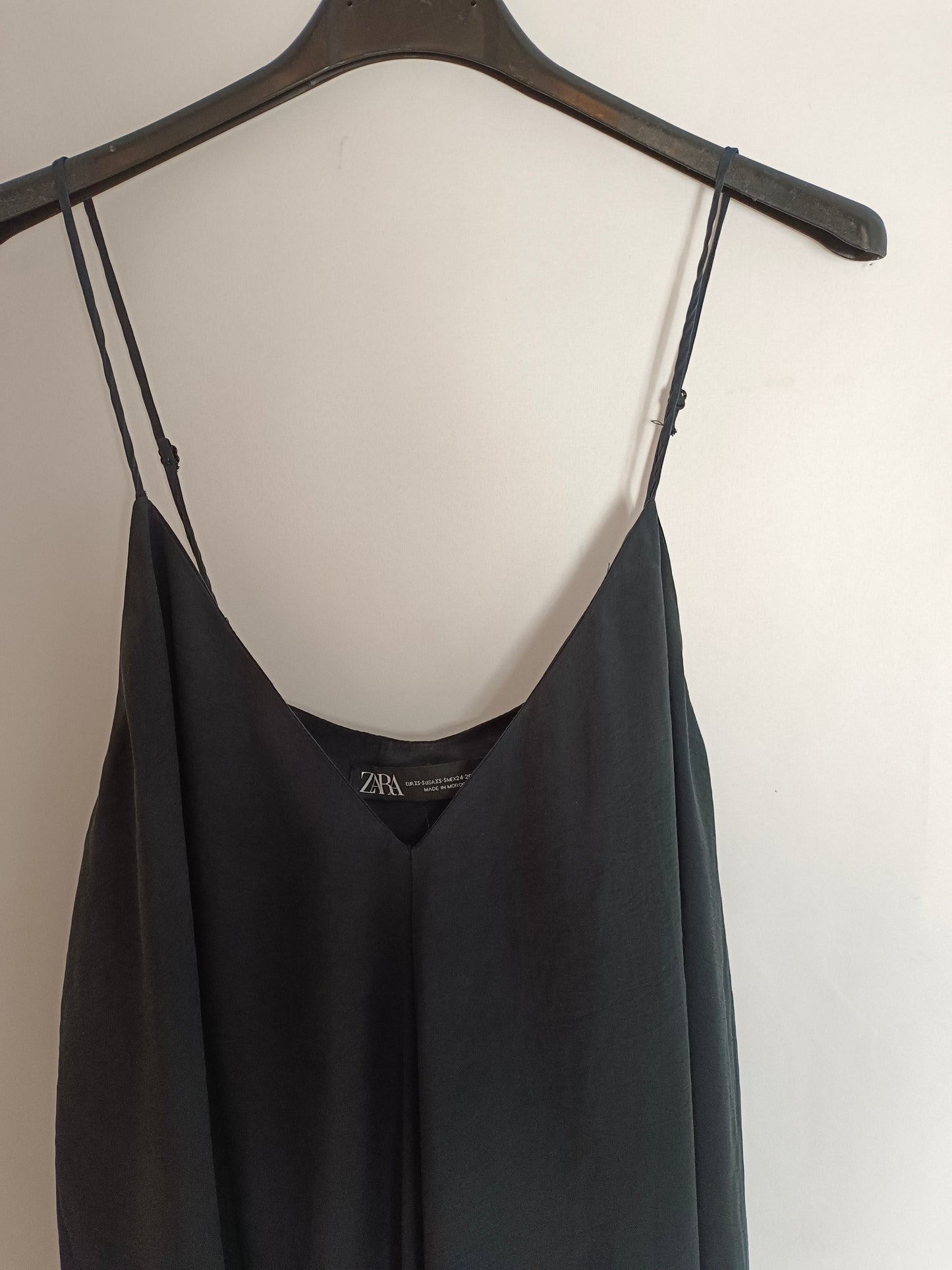ZARA. Vestido largo azul T.xs/s