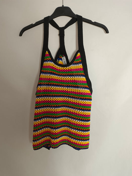 ZARA. top punto colores T.s