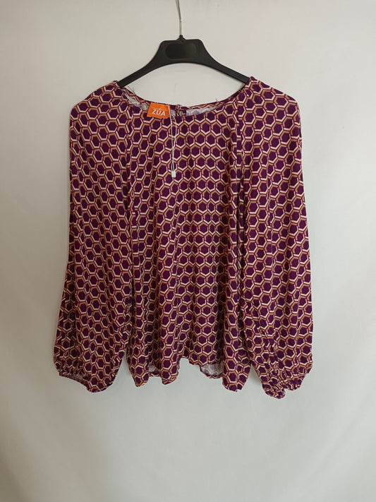 ZAU. Retro burgundy blouses Yours