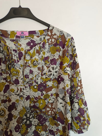 VILAGALLO. Short floral dress S.40(m)