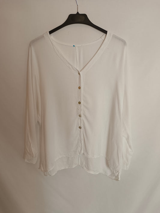 OTHERS. Basic white blouse T(s)