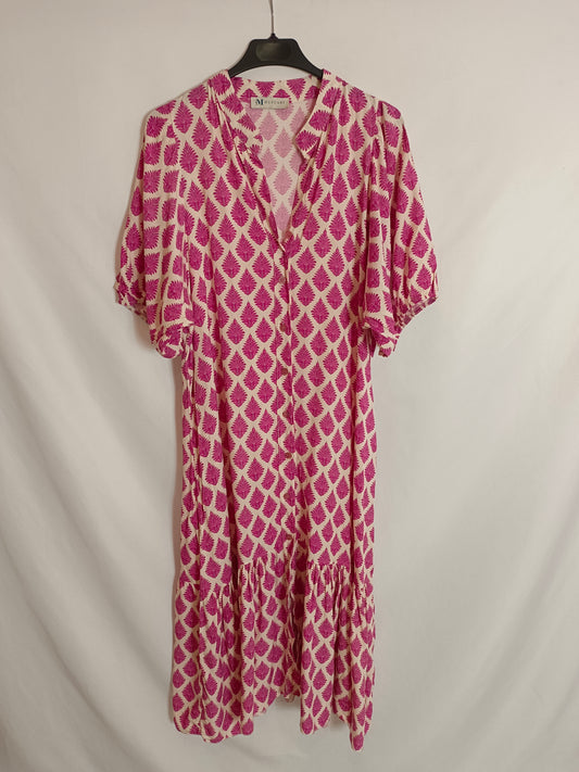 MUSCARI. Vestido fluido hojas TU(s)