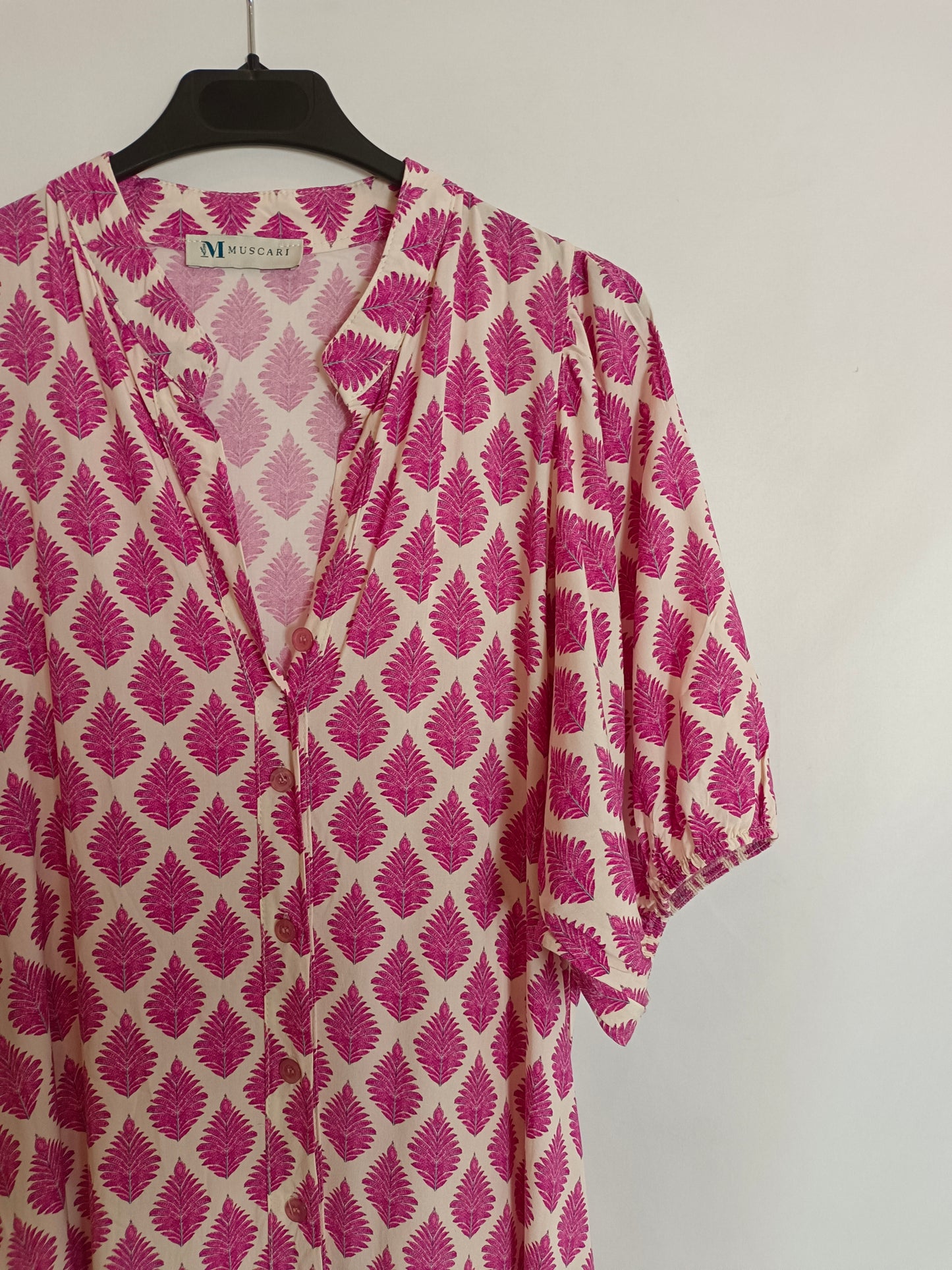 MUSCARI. Vestido fluido hojas TU(s)