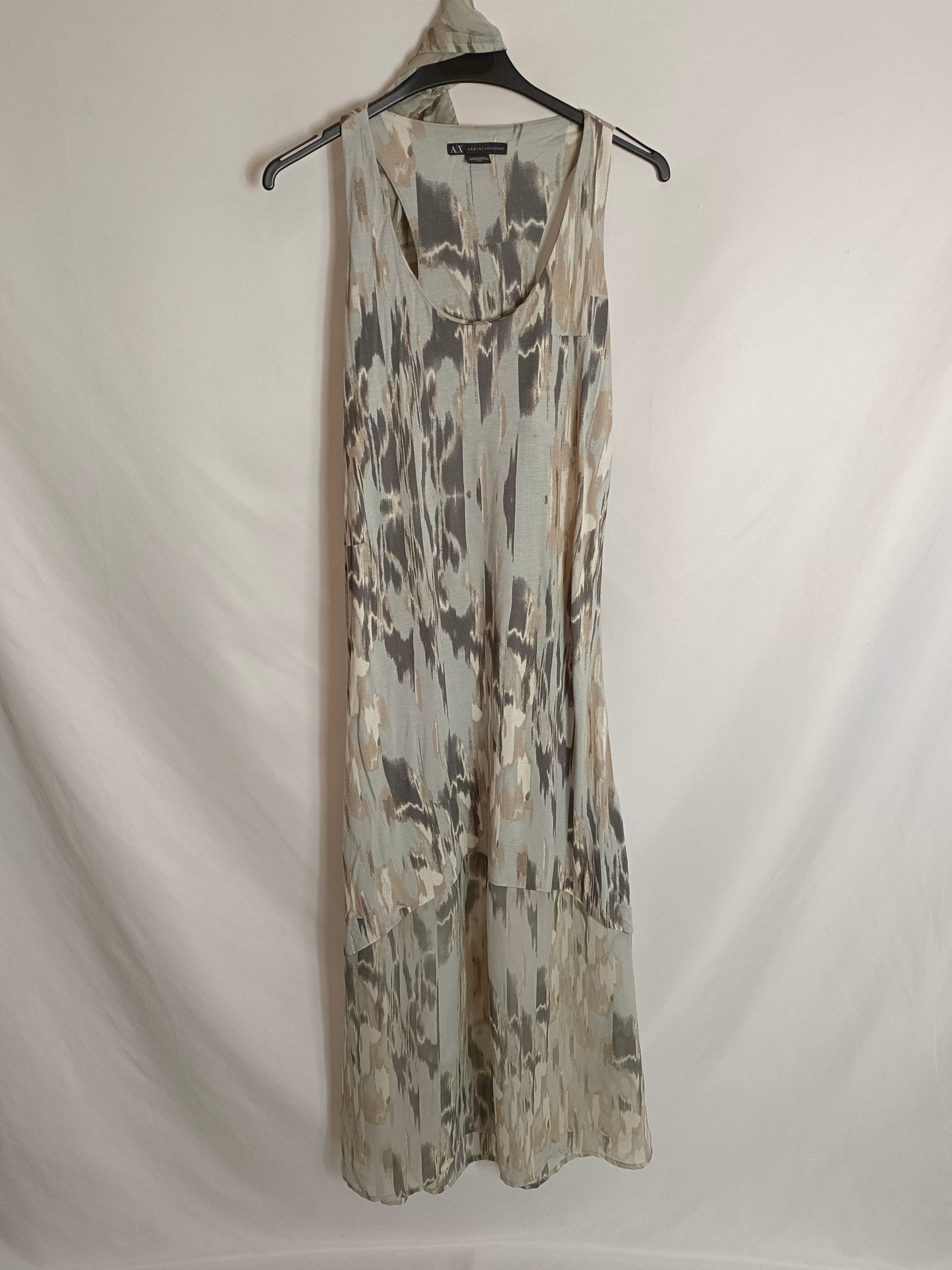 ARMANI EXCHANGE. Gray tie-dye dress TM