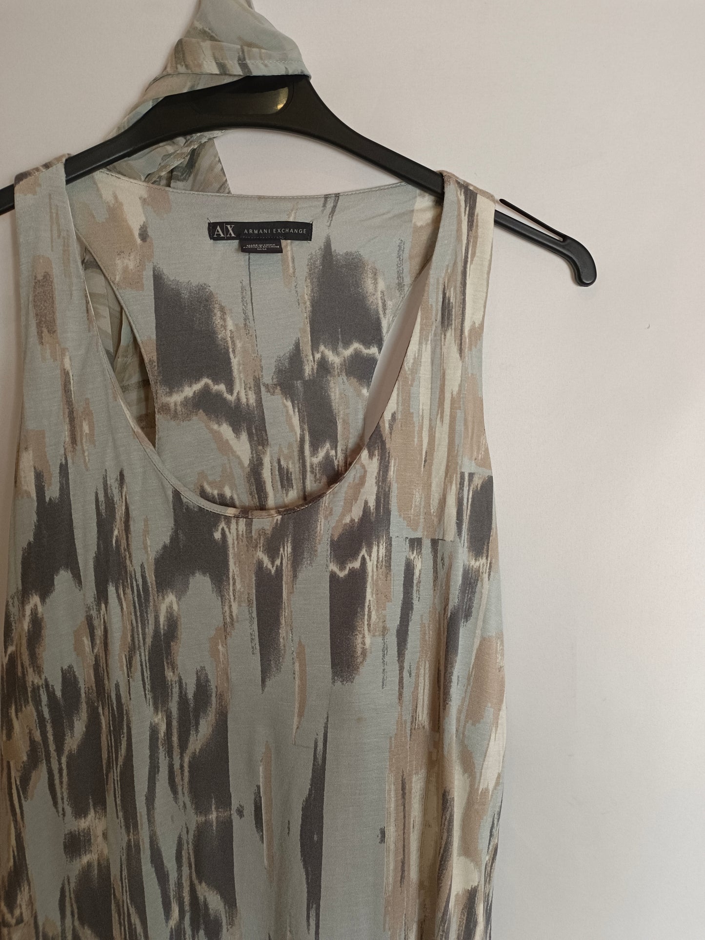 ARMANI EXCHANGE. Gray tie-dye dress TM