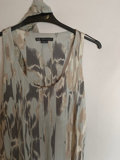 ARMANI EXCHANGE. Gray tie-dye dress TM