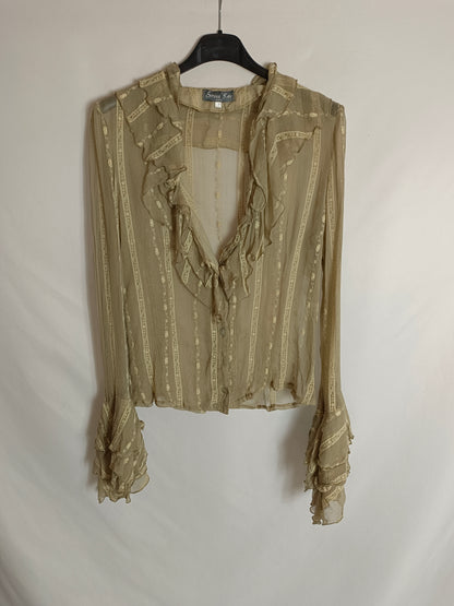 SERENA KAY. Blusa beige vintage T.1(s)