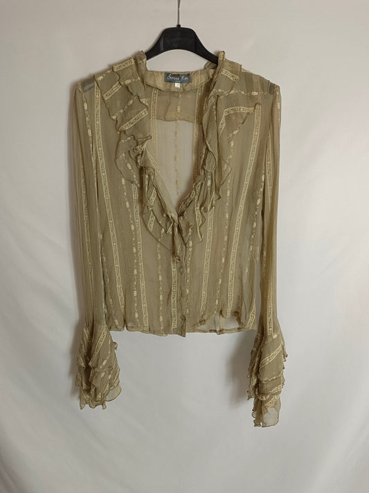 SERENA KAY. Blusa beige vintage T.1(s)