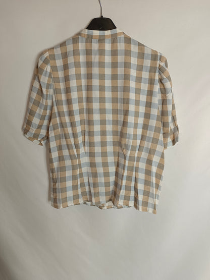 ICHI. Checkered blouse size 36
