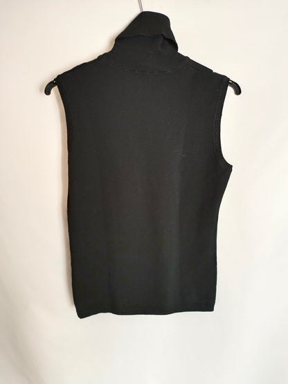 LIU JEANS. Top negro tachuelas T.u(S)