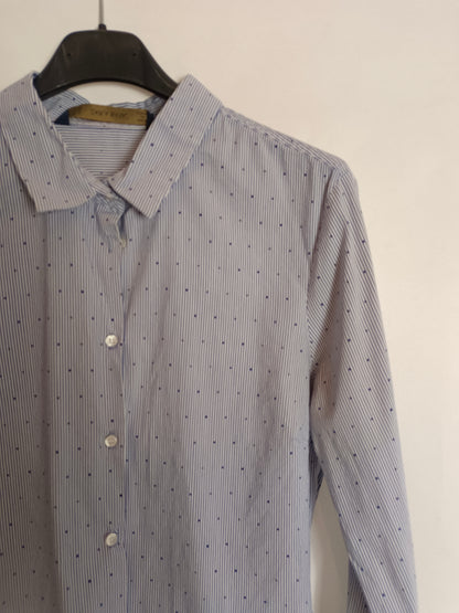 ZARA. Camisa de rayas plumeti T.m