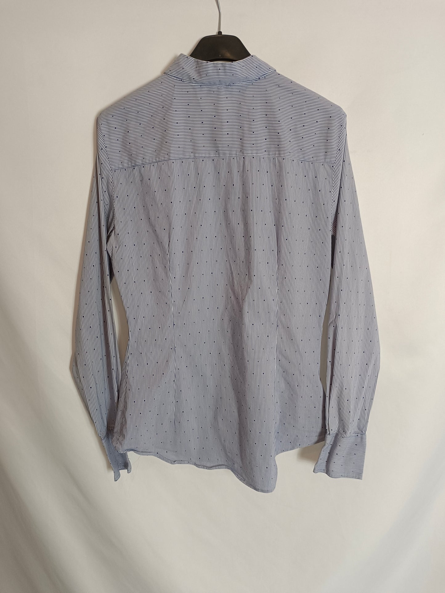 ZARA. Camisa de rayas plumeti T.m