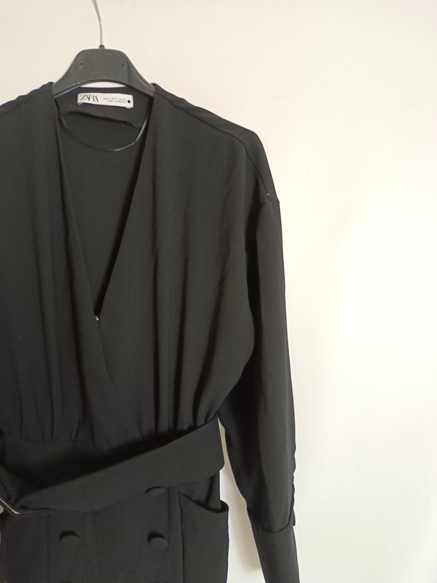 ZARA. Vestido midi botones T.S