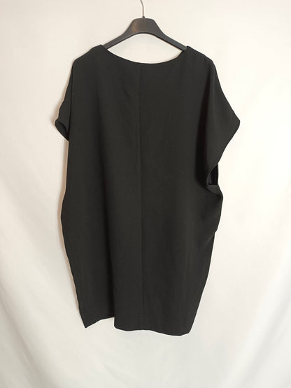 MANGO. Short black Ts dress