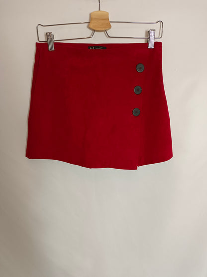 ZARA. Suede skirt-pants Tm