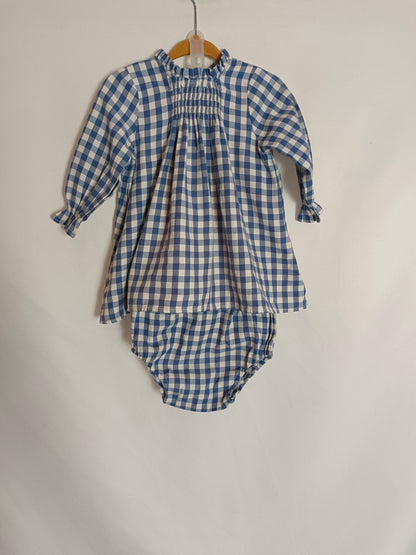 MAMAMADEJAS. Conjunto cuadros  vichí  T.9 meses