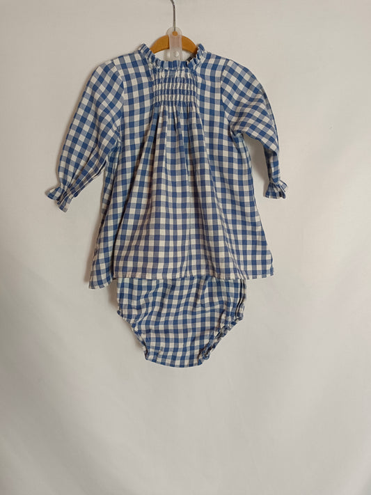 MAMAMADEJAS. Conjunto cuadros  vichí  T.9 meses