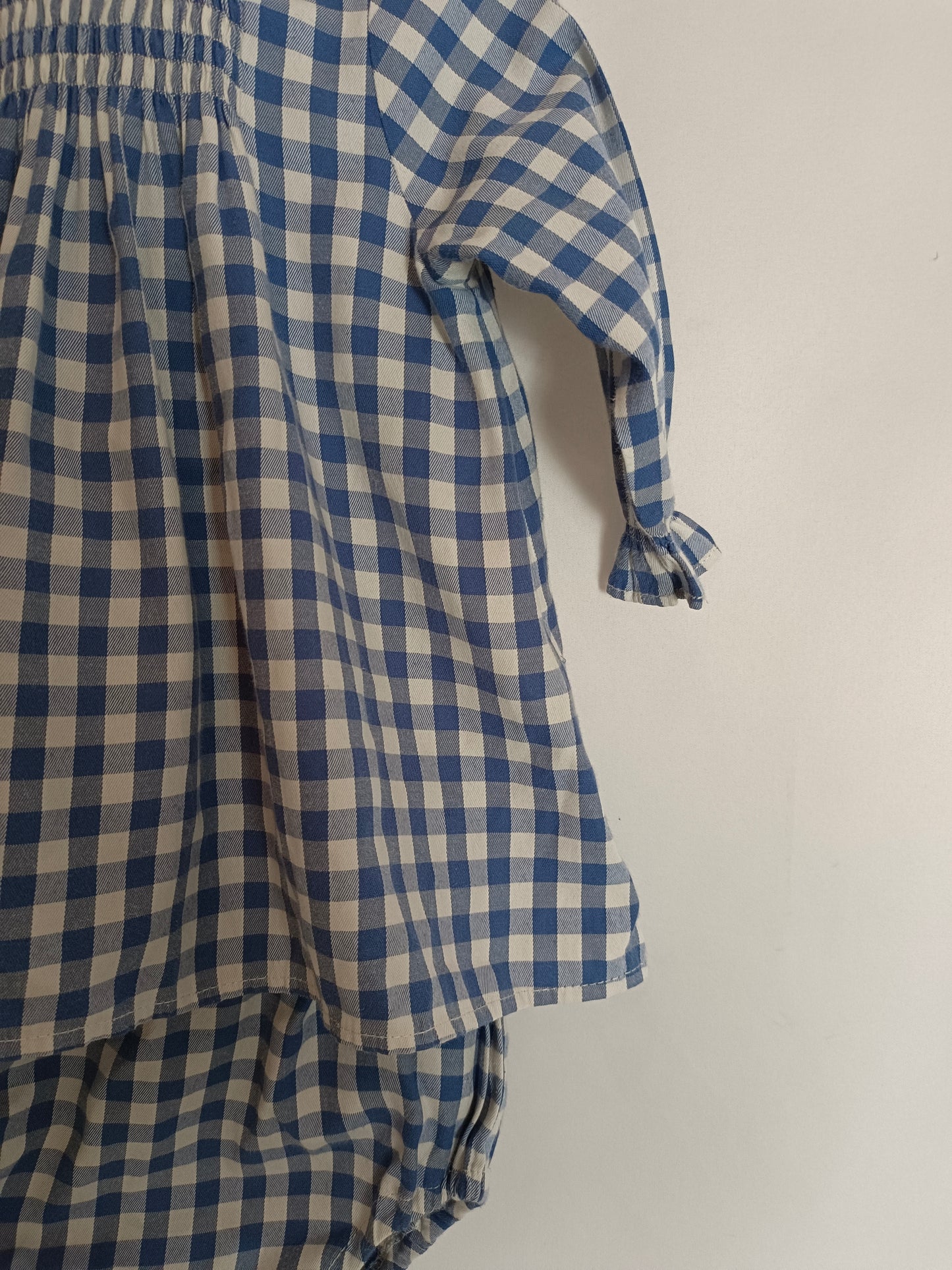 MAMAMADEJAS. Conjunto cuadros  vichí  T.9 meses