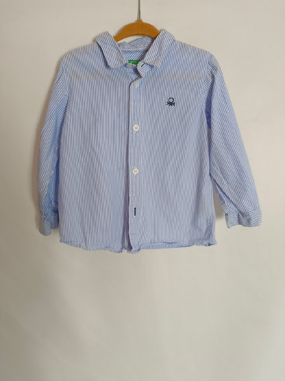BENETTON. Camisa rayas 18-24 meses
