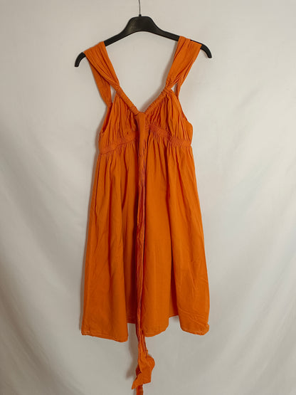 INTROPIA. Short orange dress size 38 (tara)