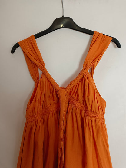 INTROPIA. Short orange dress size 38 (tara)