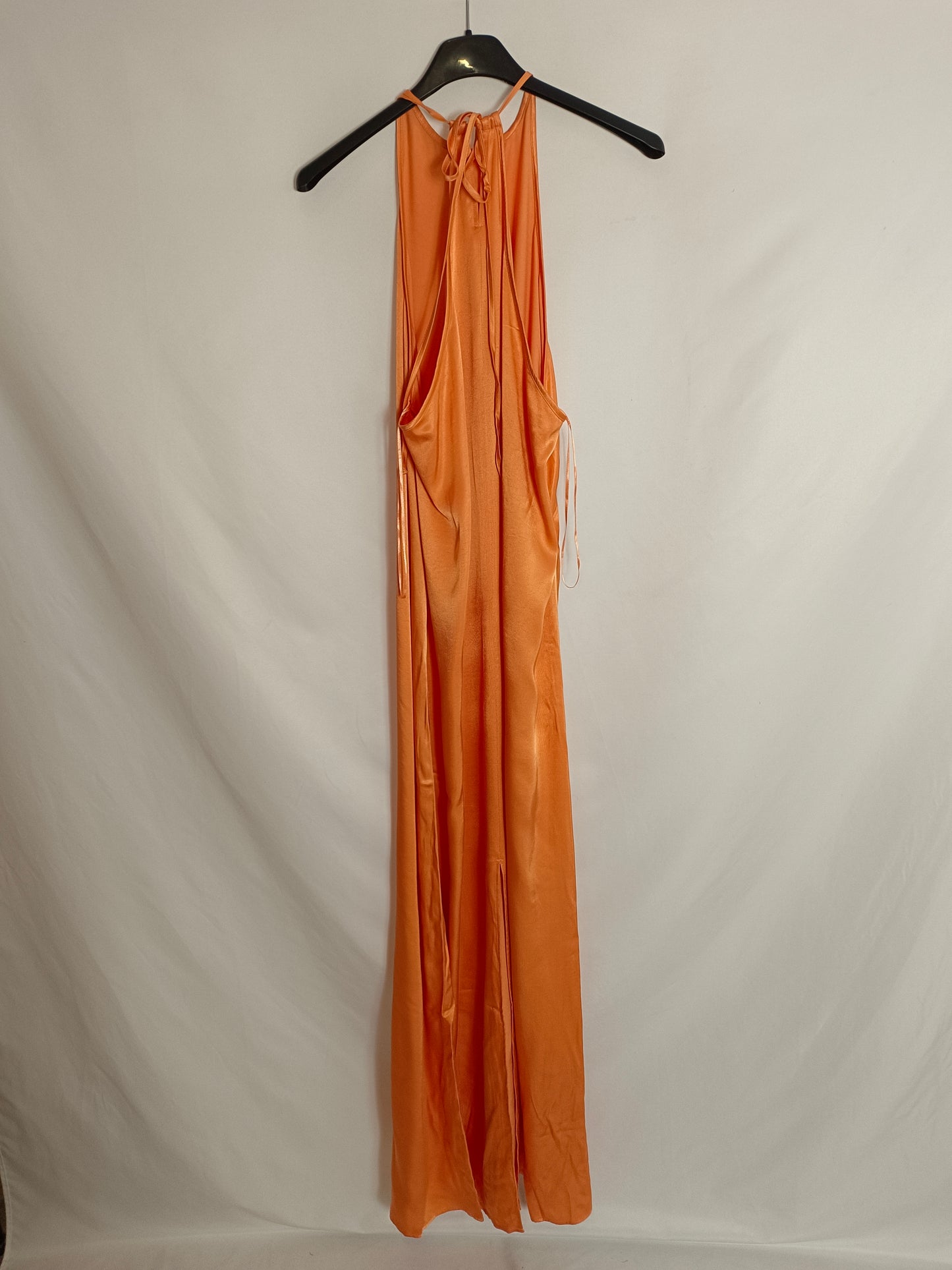 ZARA. Long orange Ts dress