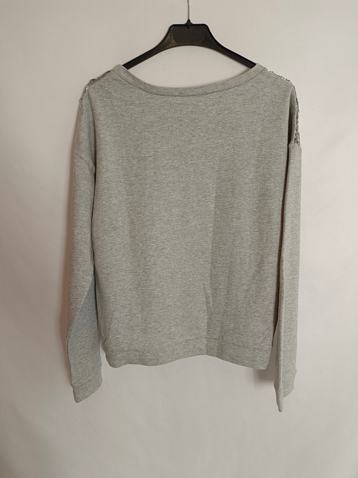 ICHI. Grey sequin sweatshirt Ts