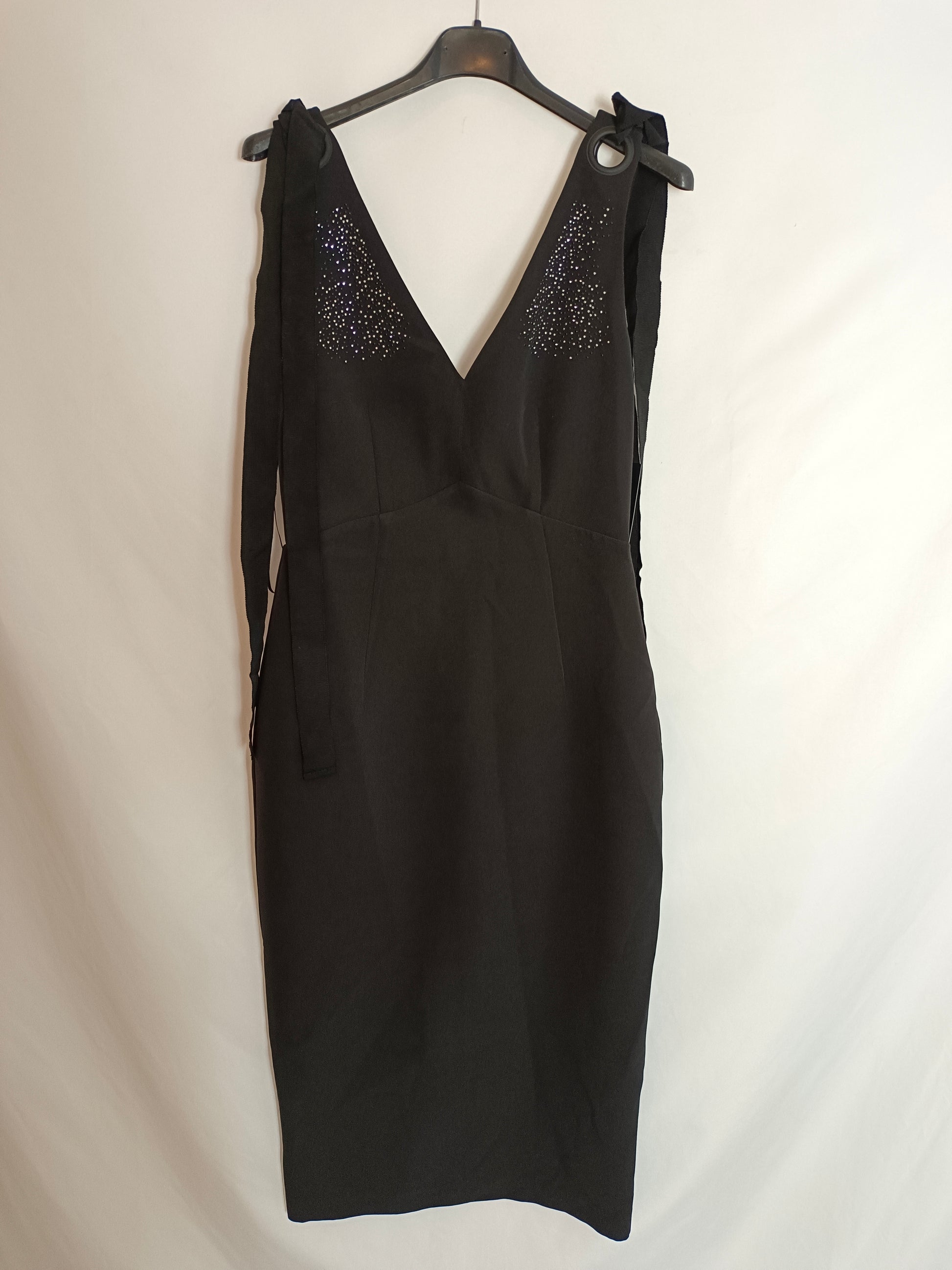 ZARA. Black midi dress with studs Hibuy market ZARA. Black midi dress with studs Hibuy market