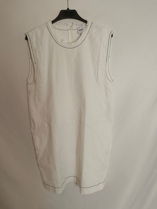 BIMBA Y LOLA. White denim dress TM