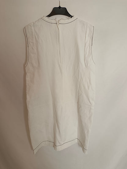 BIMBA Y LOLA. Vestido denim blanco T.m